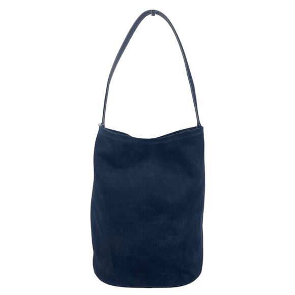 J. Crew Berkeley Bucket Bag in Suede Darkest Indigo Blue - Picture 4 of 11